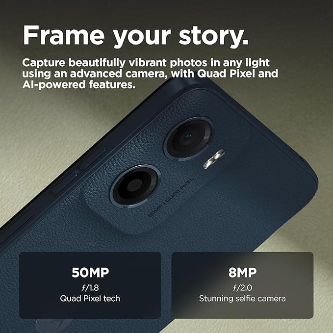 Motorola Moto G05, 6.67" Display, Octa-Core, 8GB RAM, 128GB, 5200mAh Battery, Denim Blue - Image 3