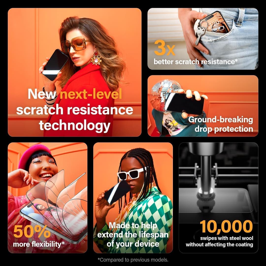 PanzerGlass Screen Protector for iPhone 15 Pro Max – Ultra-Wide, Clear, Scratch Resistant - Image 3