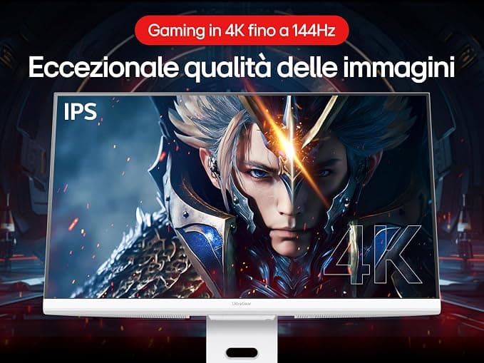 LG UltraGear 32G810SA-W 32" 4K UHD 144Hz Gaming Monitor White - Image 3