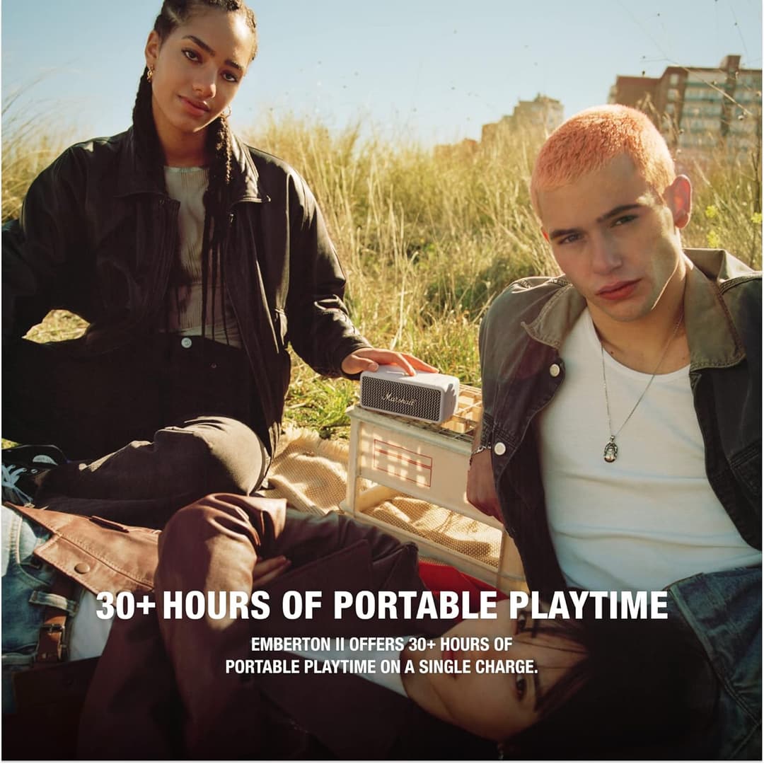 Marshall Emberton II Portable Bluetooth Speaker - Cream - Image 3