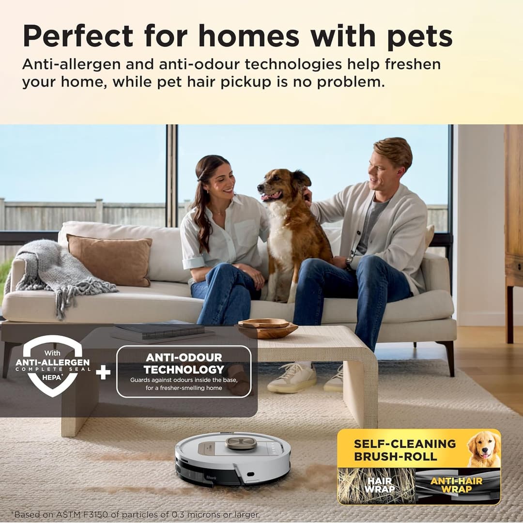 Shark PowerDetect AV2910XEUKWH Robot Vacuum Cleaner & Mop - Image 10