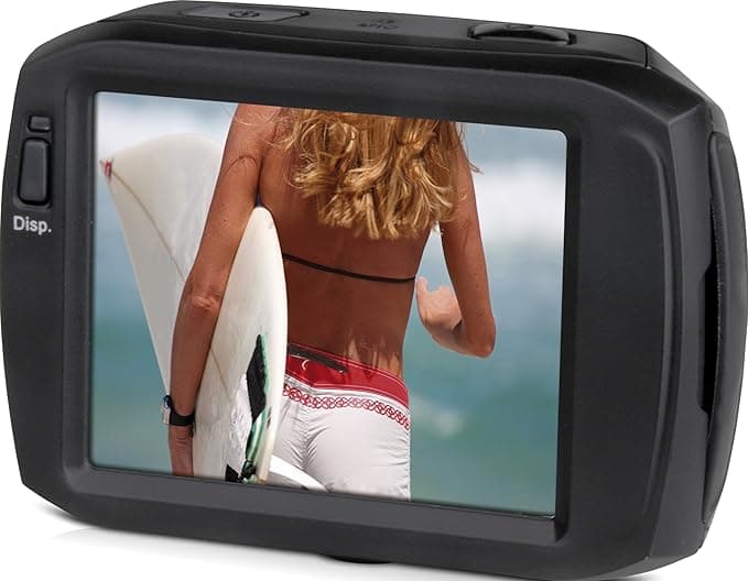 Rollei Actioncam Racy Full HD Sports Camera, Waterproof Action Cam - Black - Image 2