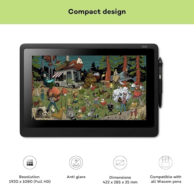 Wacom Cintiq 16 2.5K Creative Pen Display with Wacom Pro Pen 2 - Image 3