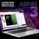 Acer Aspire 3 A315-59 Laptop, Intel Core i7-1255U, 8GB RAM, 512GB SSD, 15.6” Windows 11 – Silver thumbnail 2
