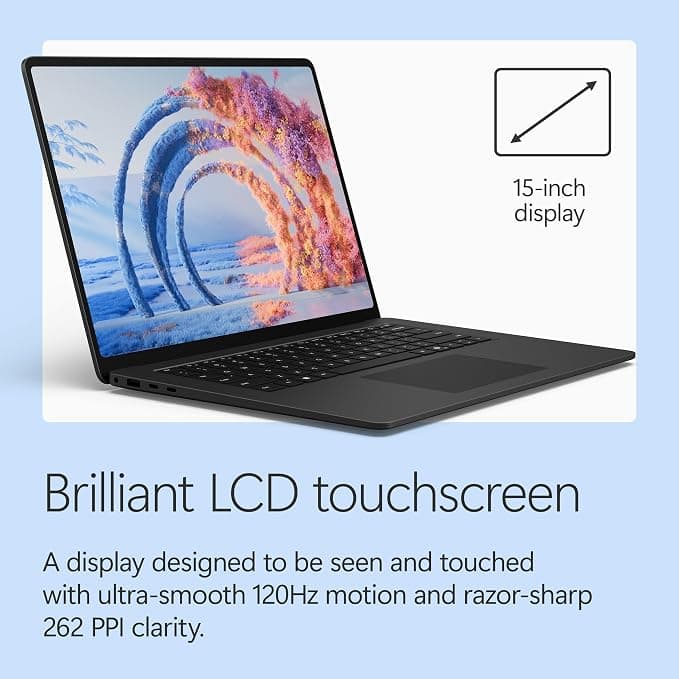 Microsoft Surface Laptop 15" Snapdragon X Elite 16GB RAM 1TB SSD 8th Edition - Black - Image 2