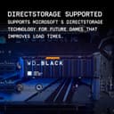 Western Digital Black SN850X with Heatsink M.2 2280 PCI Express 4.0 x4 NVMe Solid State Drive 1TB thumbnail 5