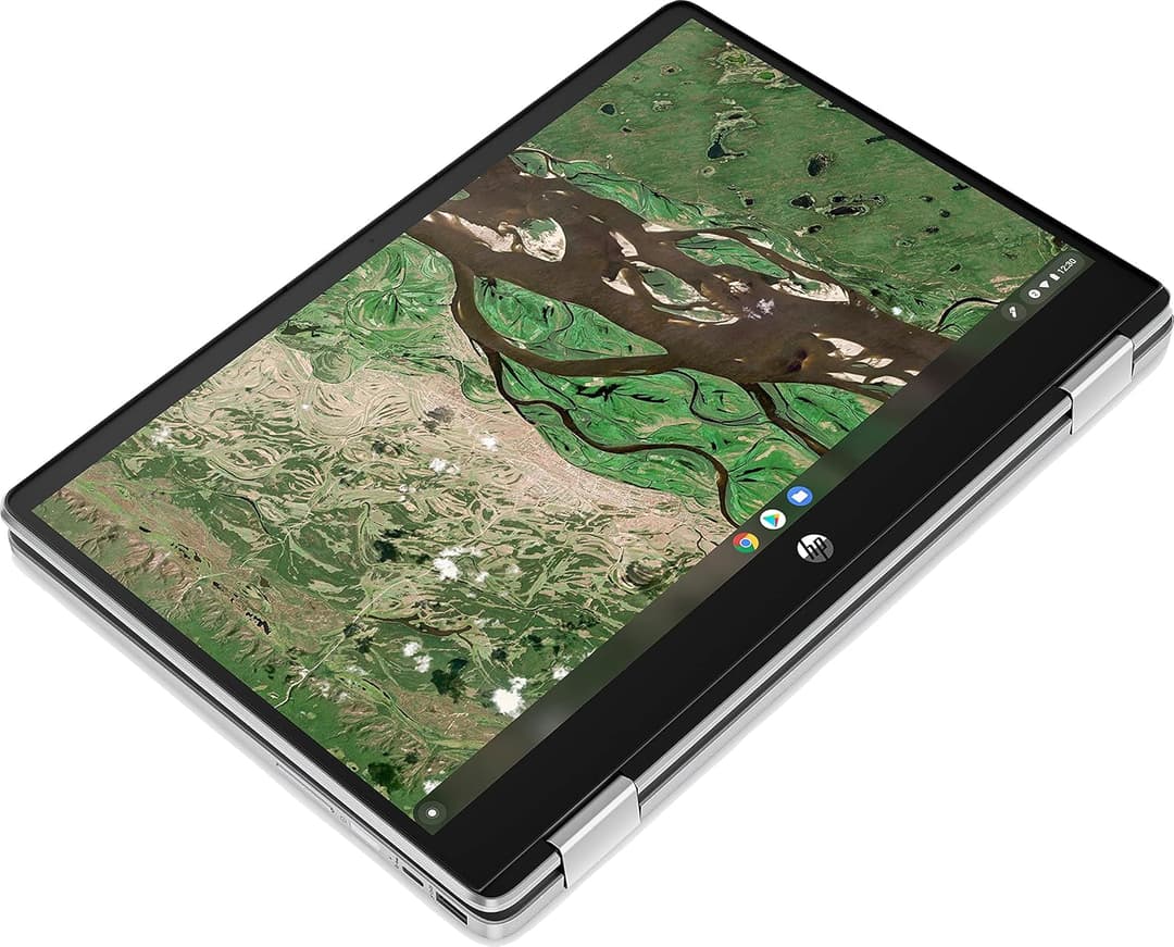 HP Chromebook x360 14b-cb0002na 14" FHD Touchscreen Laptop Intel Pentium Silver, 4GB, 64GB eMMC, Chrome OS, Silver - Image 4