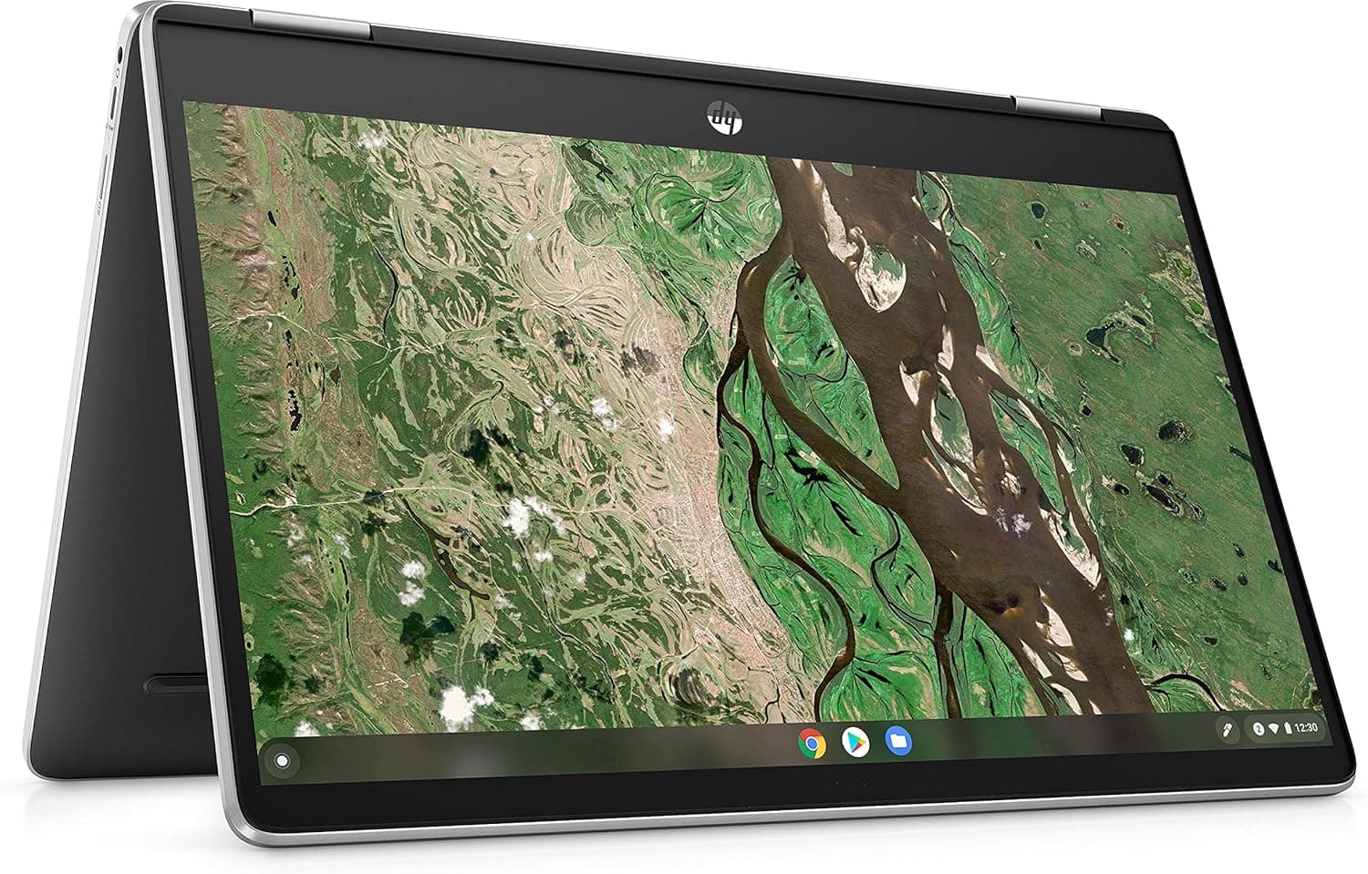 HP Chromebook x360 14b-cb0002na 14" FHD Touchscreen Laptop Intel Pentium Silver, 4GB, 64GB eMMC, Chrome OS, Silver