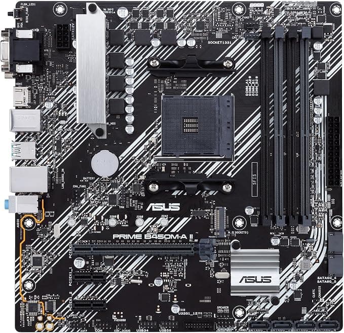 ASUS PRIME B450M-A II - motherboard - micro ATX - Socket AM4 - AMD B450 - Image 2