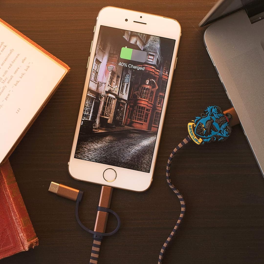 Harry Potter Ravenclaw USB Charging Cable for Phone - Image 2