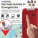 Mobitel 8010 4G Senior Mobile Phone Flip Design Loud Speaker Charging Dock Red thumbnail 9
