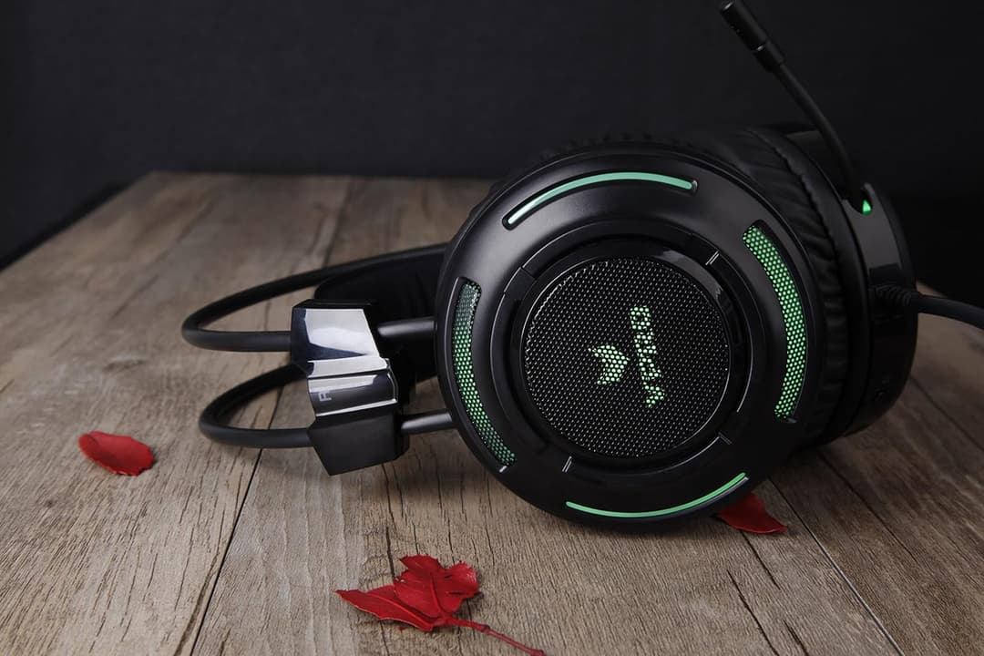 Rapoo VPRO VH200 Gaming Headset Over Ear Noise Cancelling Microphone LED Multi-Colour Lighting System Black - Image 5