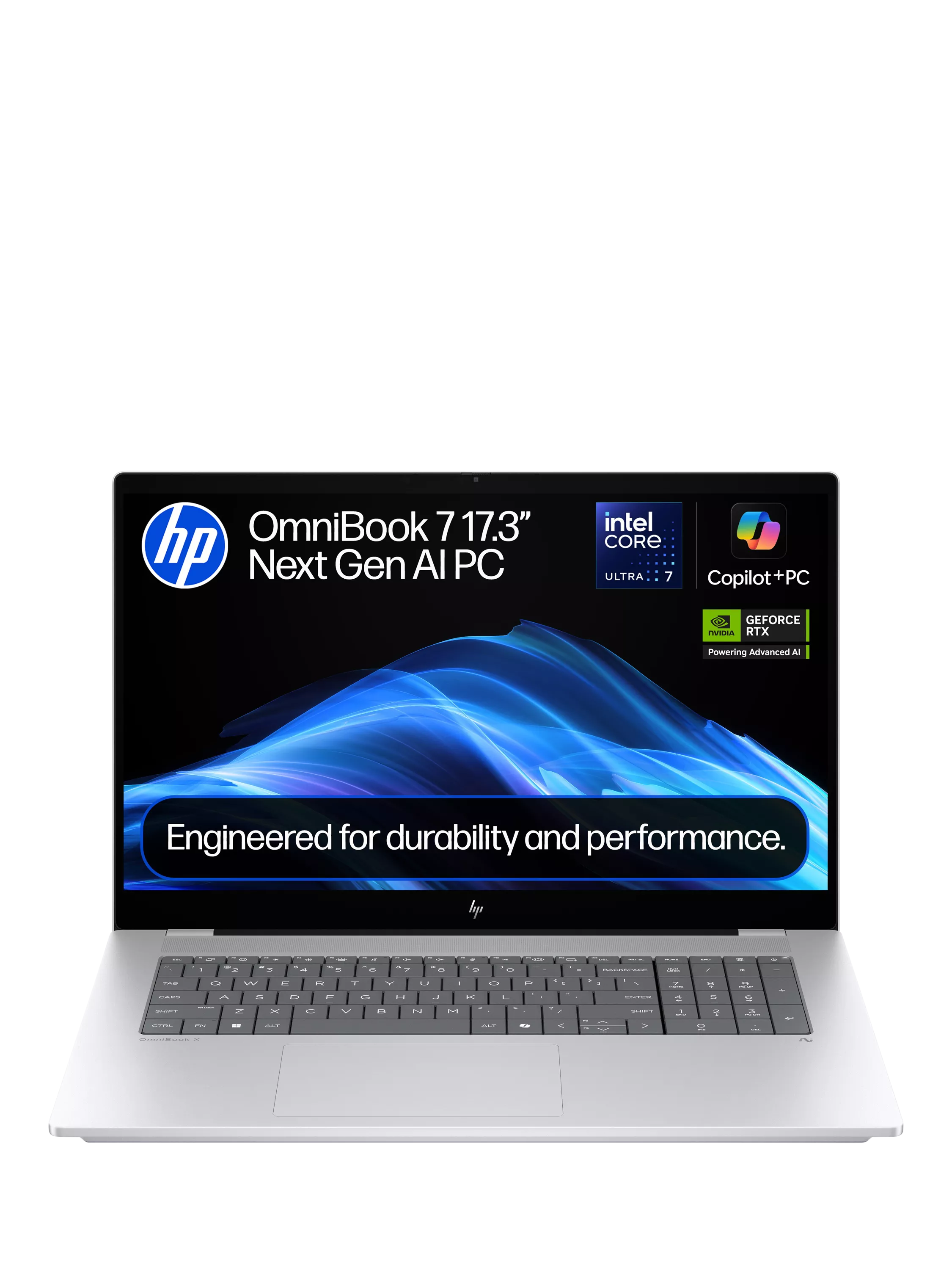 HP OmniBook 7 17.3" Intel Core Ultra 7 32GB 2TB Glacier Silver