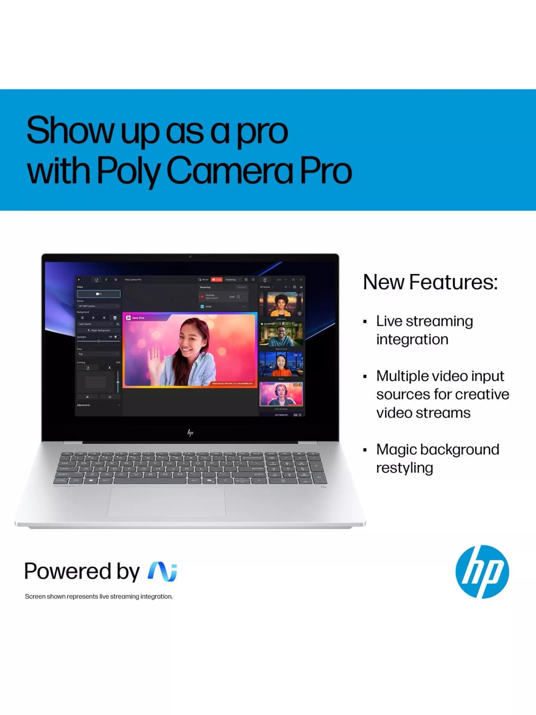 HPOmniBook 7 Laptop, Copilot+ PC, Intel Core Ultra 7 Processor, 32GB RAM, 2TB, 17.3” Full HD, Glacier Silver - Image 8