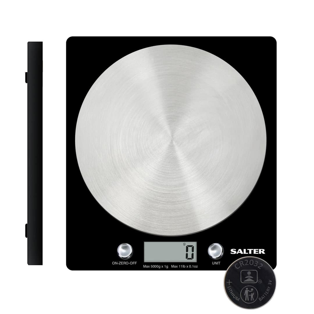 Salter 1036 BKSSDR Digital Kitchen Scale - Black - Image 1