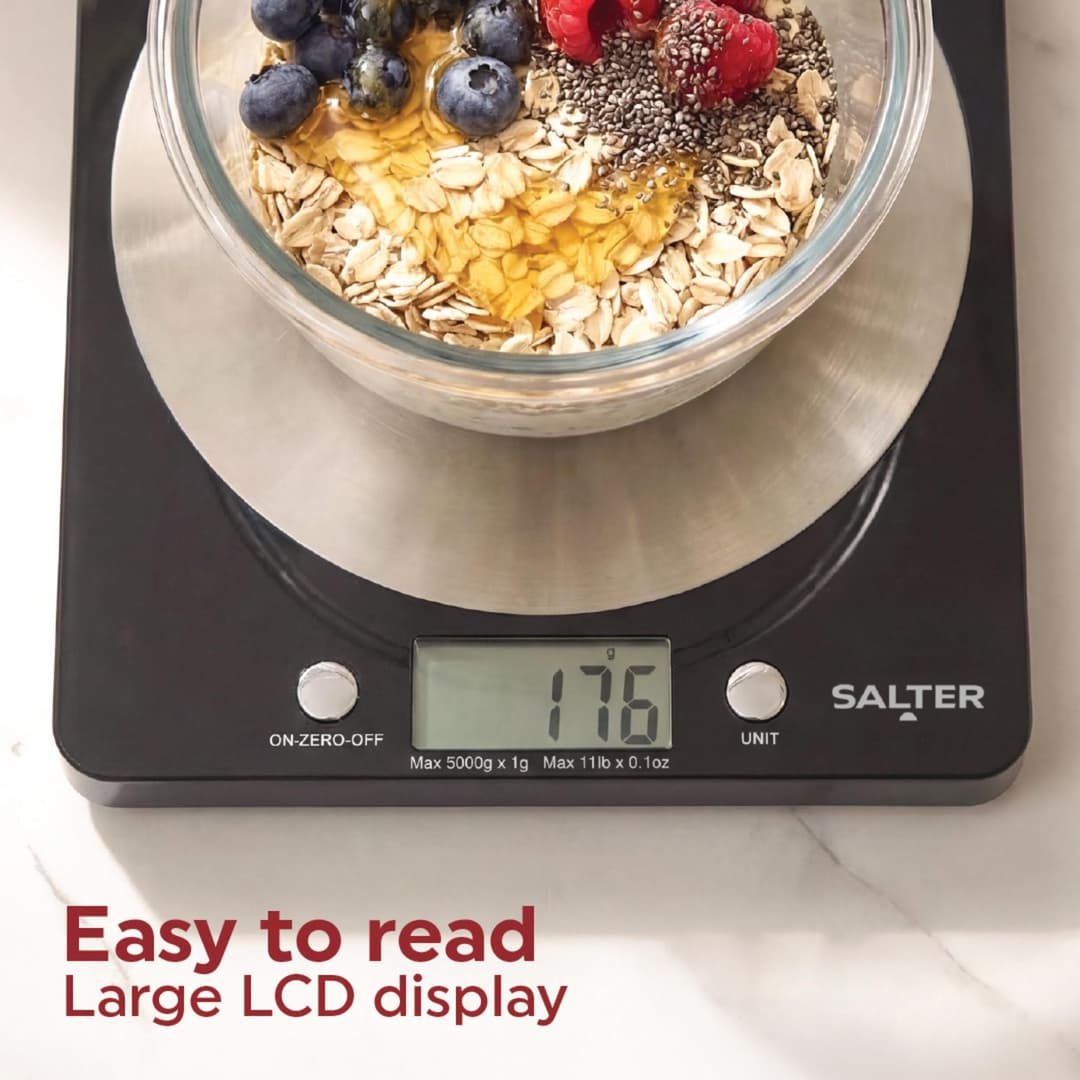 Salter 1036 BKSSDR Digital Kitchen Scale - Black - Image 2