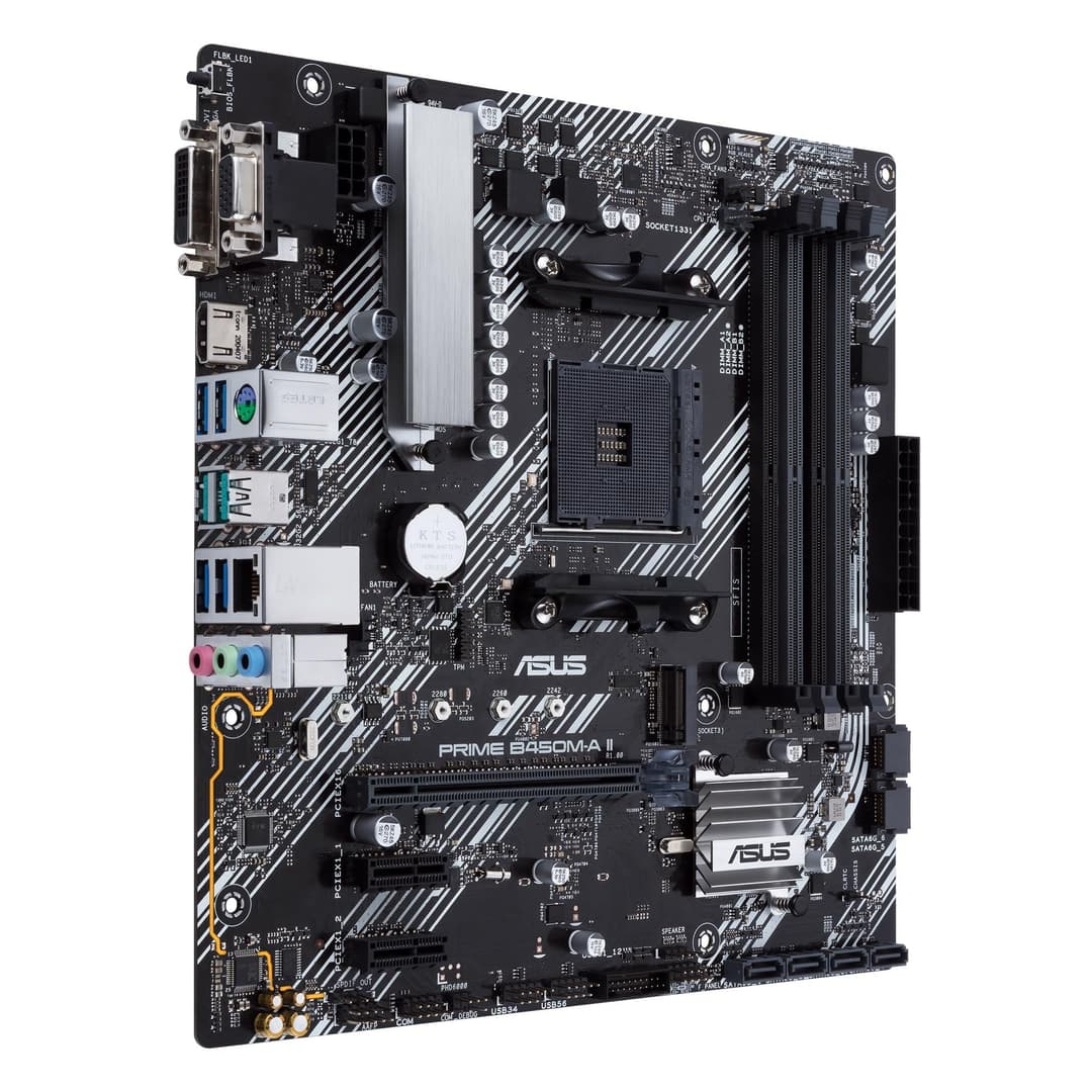 ASUS PRIME B450M-A II Micro ATX Motherboard - Black - Image 3