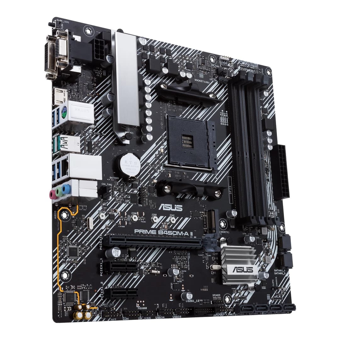 ASUS PRIME B450M-A II Micro ATX Motherboard - Black - Image 5