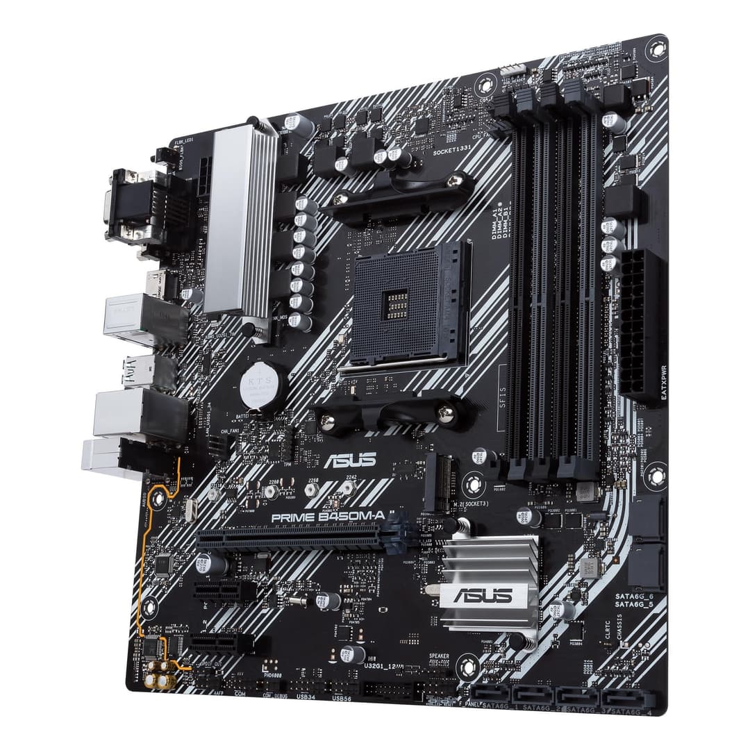 ASUS PRIME B450M-A II Micro ATX Motherboard - Black - Image 6