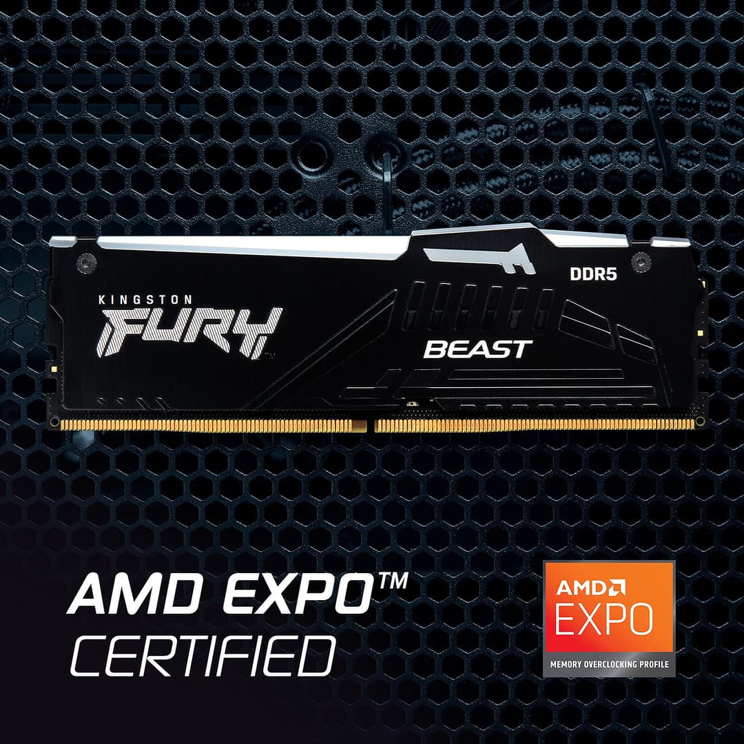64GB Kingston Technology FURY Beast RGB memory kit (2 x 32GB) DDR5 6000 MHz - Image 6