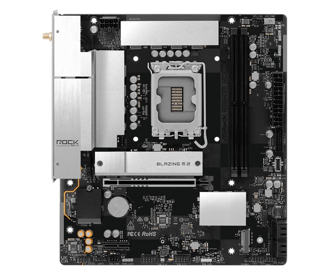 Asrock B860M Rock WiFi Intel B860 LGA 1851 (Socket V1) micro ATX - Image 3