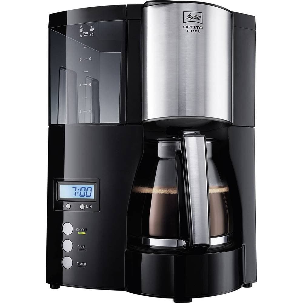 Melitta Optima Timer Filter Coffee Maker - Black - Image 1