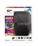5TB Silicon Power Armor A60 Shockproof Portable Hard Drive - USB3.0 - Black/Green Edition thumbnail 2