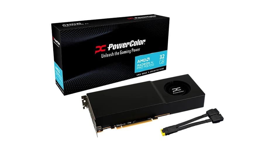 PowerColor Radeon AI PRO R9700 AMD 32 GB GDDR6 - Image 1