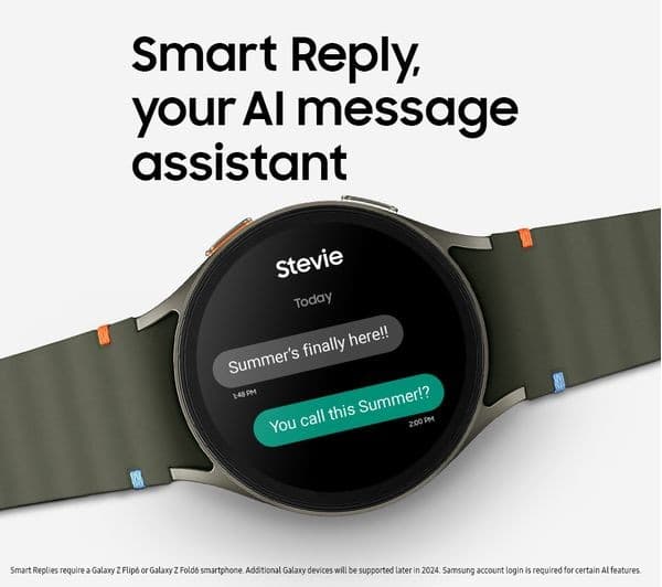 SAMSUNG Galaxy Watch7 BT with Bixby Silver, 44 mm - Image 8