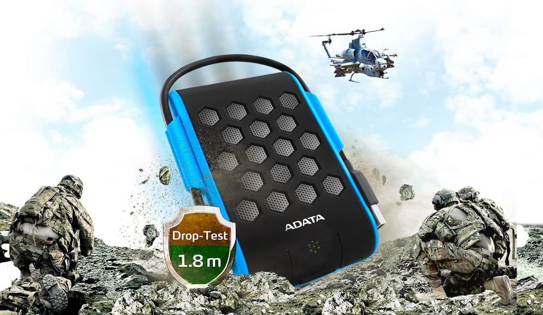 2TB AData HD720 Waterproof Shockproof USB3.1 Portable 2.5-inch Hard Drive - Blue/Black Edition - Image 4