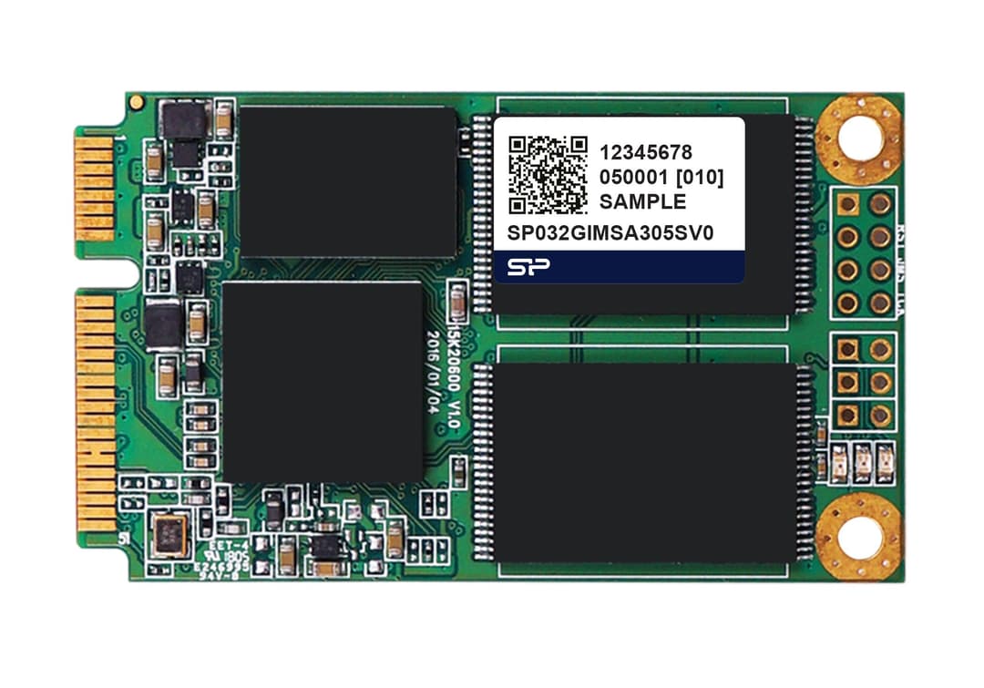 32GB Silicon Power MSA300SV MLC SATA3 mSATA Industrial Solid State Disk - Image 1