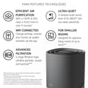 AEG Pure 5000 Compact Air Purifier for Home APO50371DG - Dark Grey thumbnail 2
