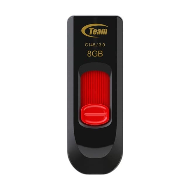 Team Group C145 USB flash drive 8 GB USB Type-A 3.2 Gen 1 (3.1 Gen 1) Black, Red - Image 1