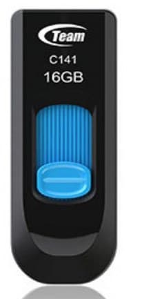 Team Group C141 USB flash drive 16 GB USB Type-A 2.0 Black, Blue - Image 1