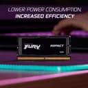 Kingston Technology FURY 32GB 6400MT/s DDR5 CL38 SODIMM (Kit of 2) Impact XMP thumbnail 7