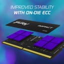 Kingston Technology FURY 32GB 6400MT/s DDR5 CL38 SODIMM (Kit of 2) Impact XMP thumbnail 8