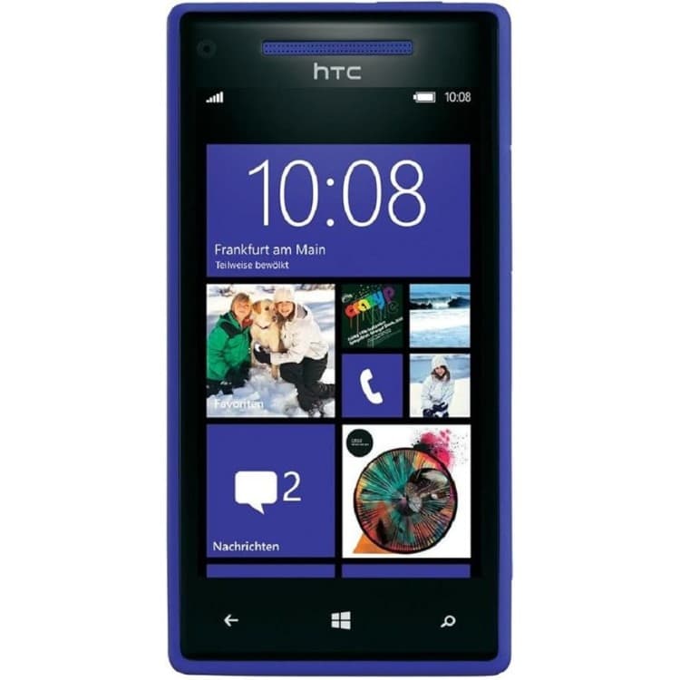 HTC 8S Windows Phone, 4.0" Display, 4GB Storage - Atlantic Blue - Image 1