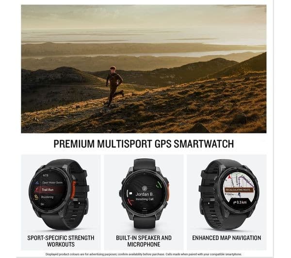 GARMIN fenix 8 AMOLED Smart Watch - Slate Grey & Black, 47 mm - Image 2