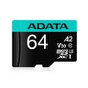 64GB AData Premier Pro microSDXC CL10 UHS-I U3 V30 A2 Memory Card with SD Adapter thumbnail 1
