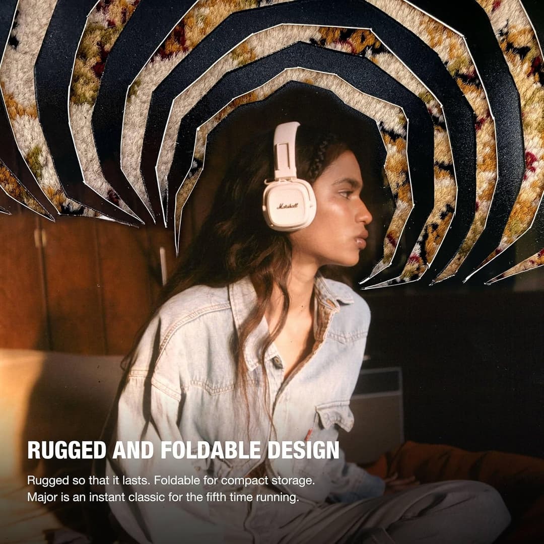 Marshall Major V Wireless Headphones Cream - Image 4