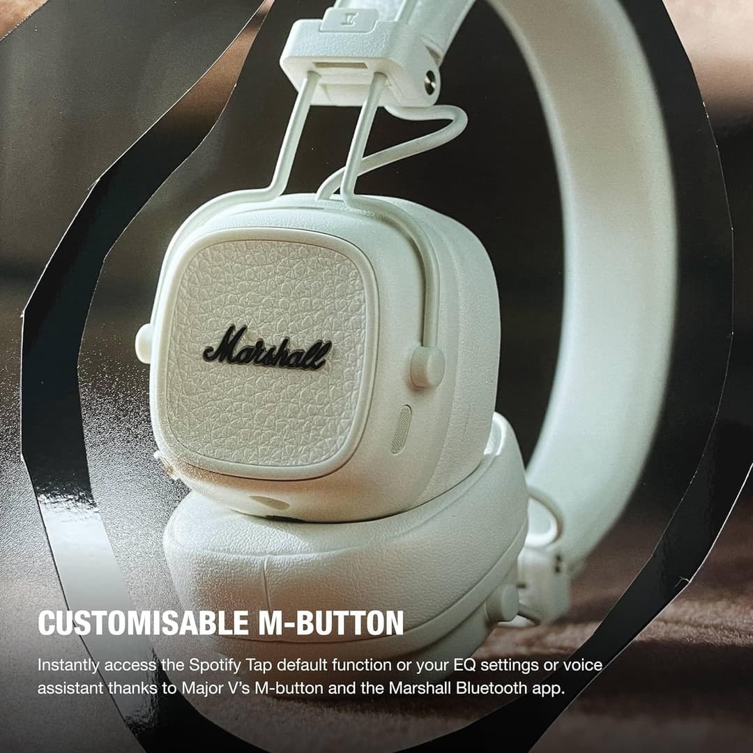 Marshall Major V Wireless Headphones Cream - Image 5