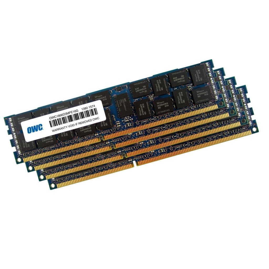 64GB OWC CL13 PC3-14900 1866MHz DDR3 ECC Registered SDRAM 4x 16GB Quad Channel Kit - Image 1