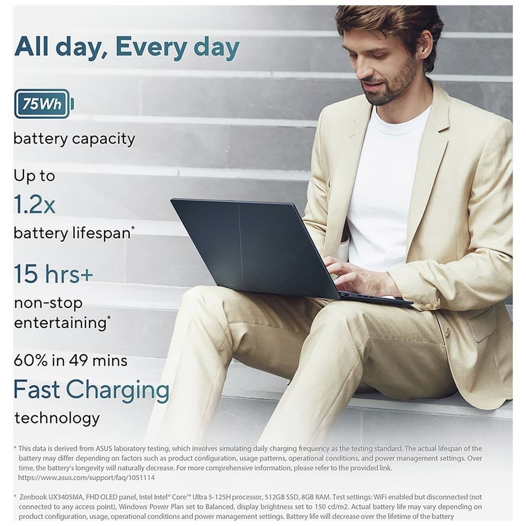 Asus Zenbook 14 OLED UX3405CA Intel Core Ultra 5 16GB 512GB - Image 8