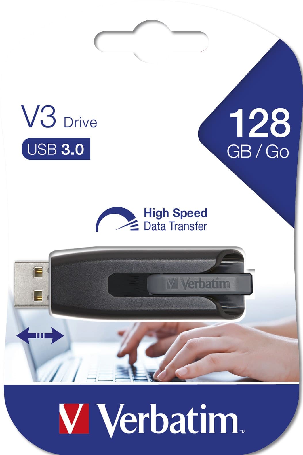 Verbatim V3 - USB 3.0 Drive 128 GB - Black - Image 5