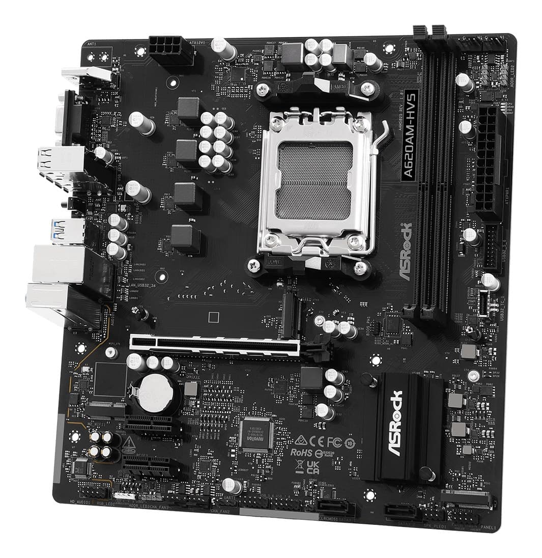 Asrock A620AM-HVS AMD A620A Socket AM5 micro ATX - Image 3