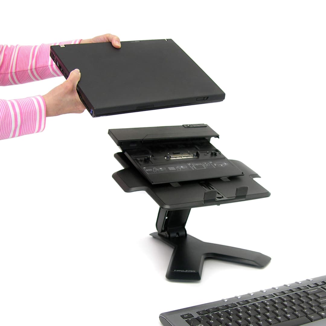 Ergotron Neo-Flex Elevated Laptop Stand - Black - Image 7