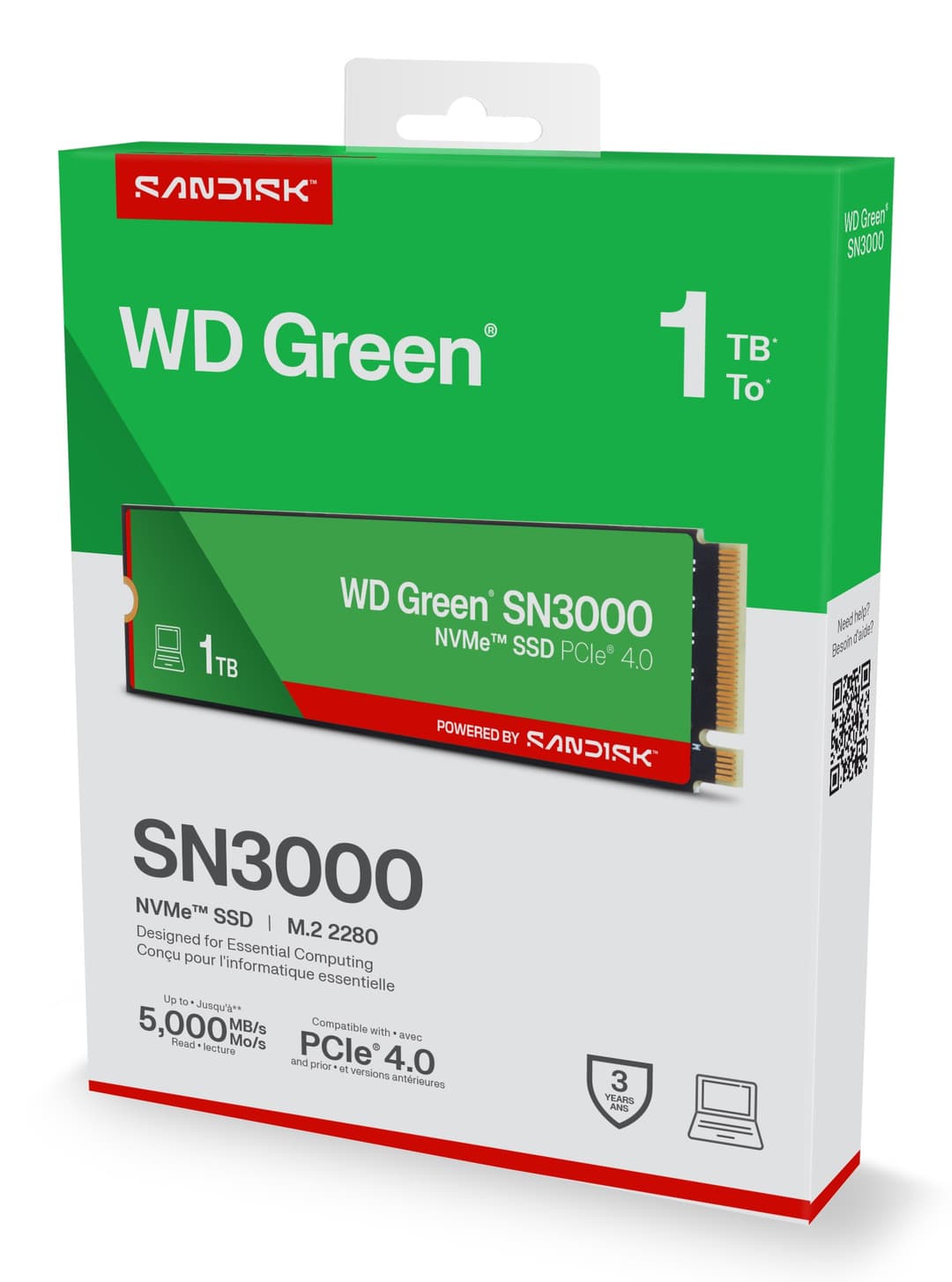 Western Digital Green WD ™ SN3000 NVMe™ SSD POWERED BY SANDISK 1 TB - Image 6