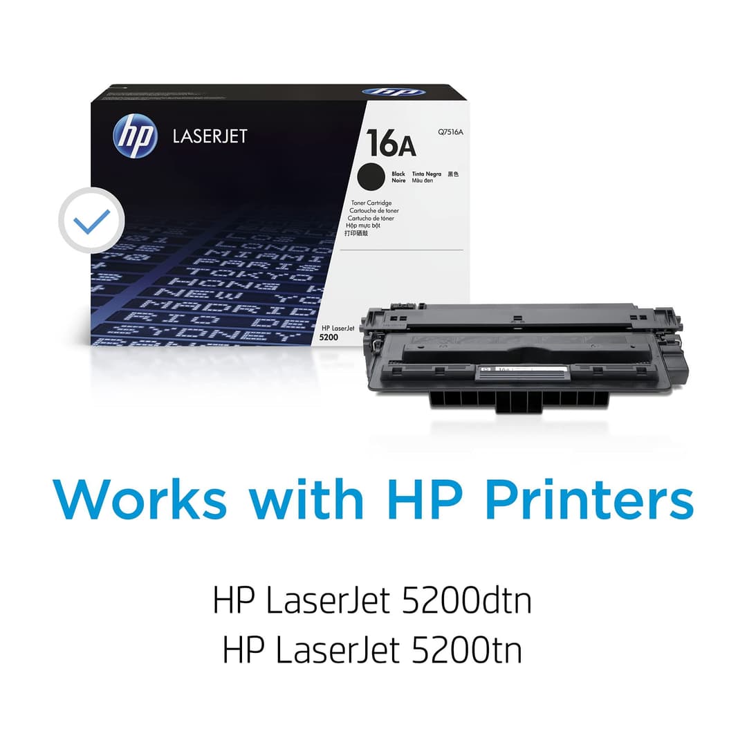 HP Q7516A 16A Original LaserJet Toner Cartridge - Black - Image 2