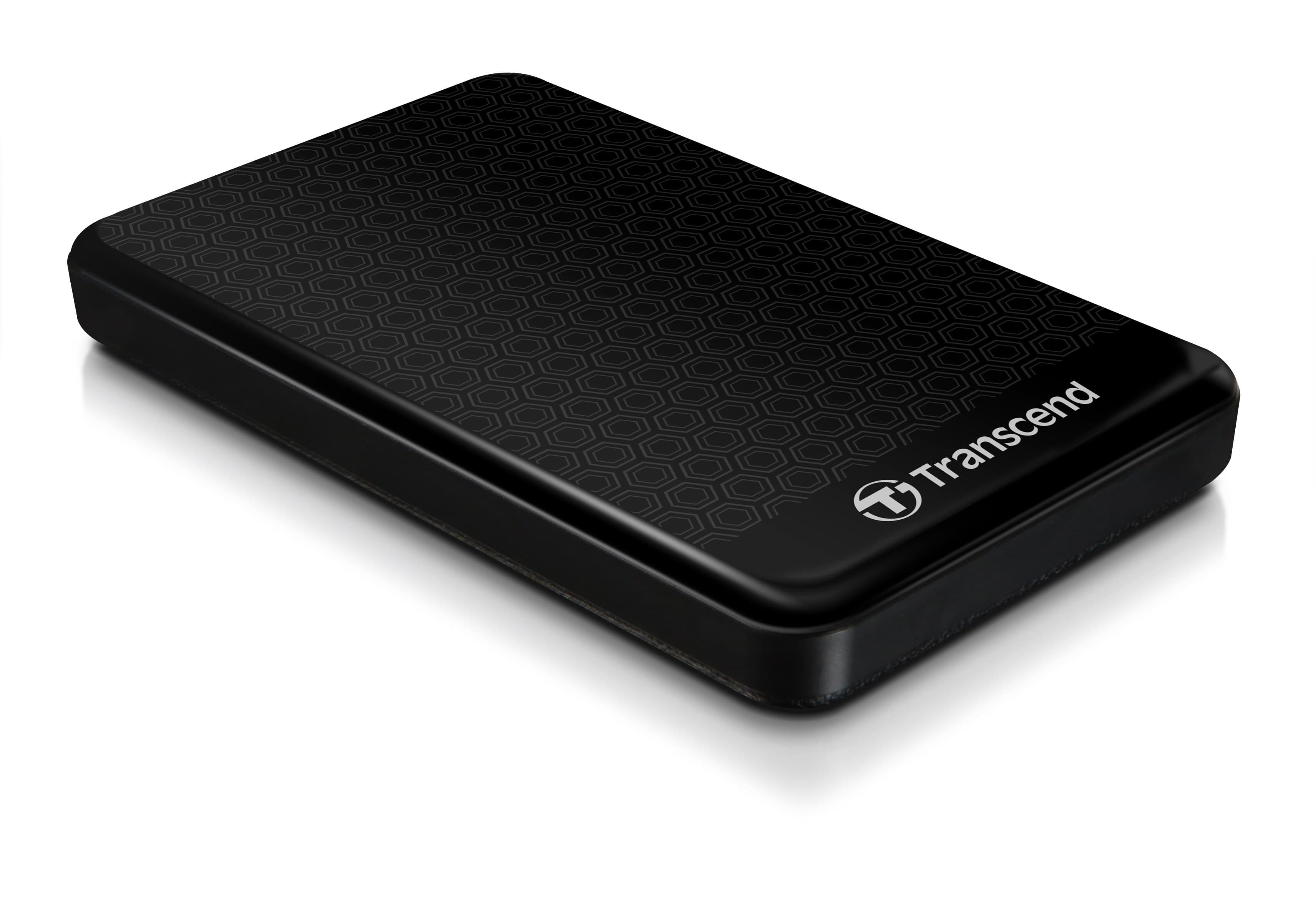 1TB Transcend StoreJet 25A3 USB 3.1 Gen 1 Portable Hard Drive - Black - Rugged Edition