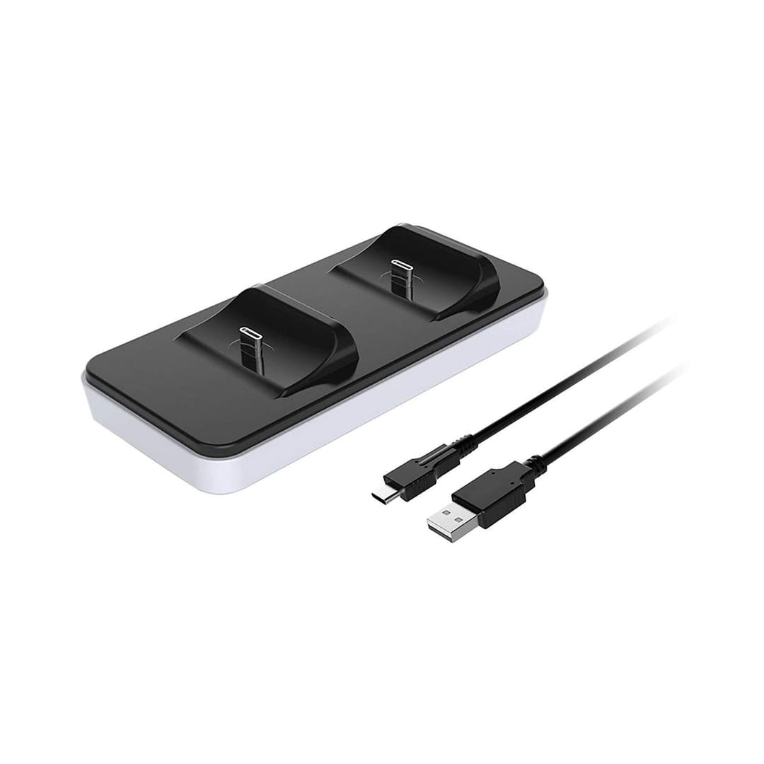 PS5 Dual Charging Dock Black and White - Image 2